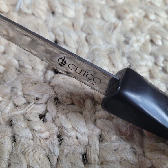 CUTCO 17 KD Stainless Serving Ladle Utensil Brown Handle USA 12” Long - Picture 4 of 10